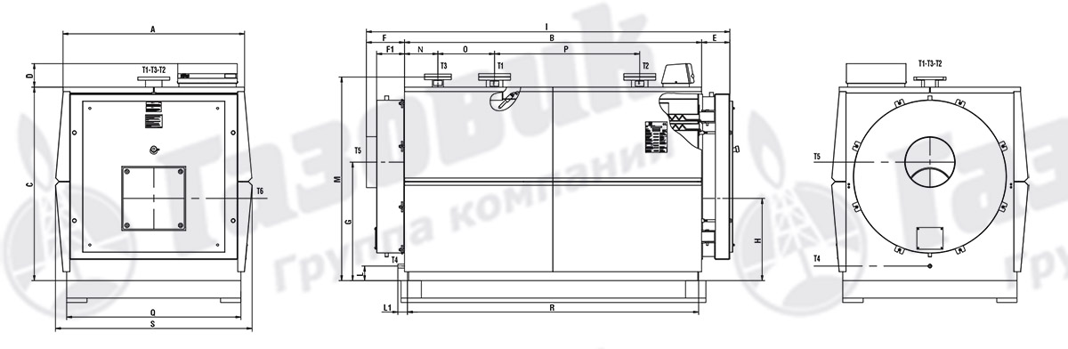 Конструкция призматического типа водогрейного котла Ferroli Prextherm RSH